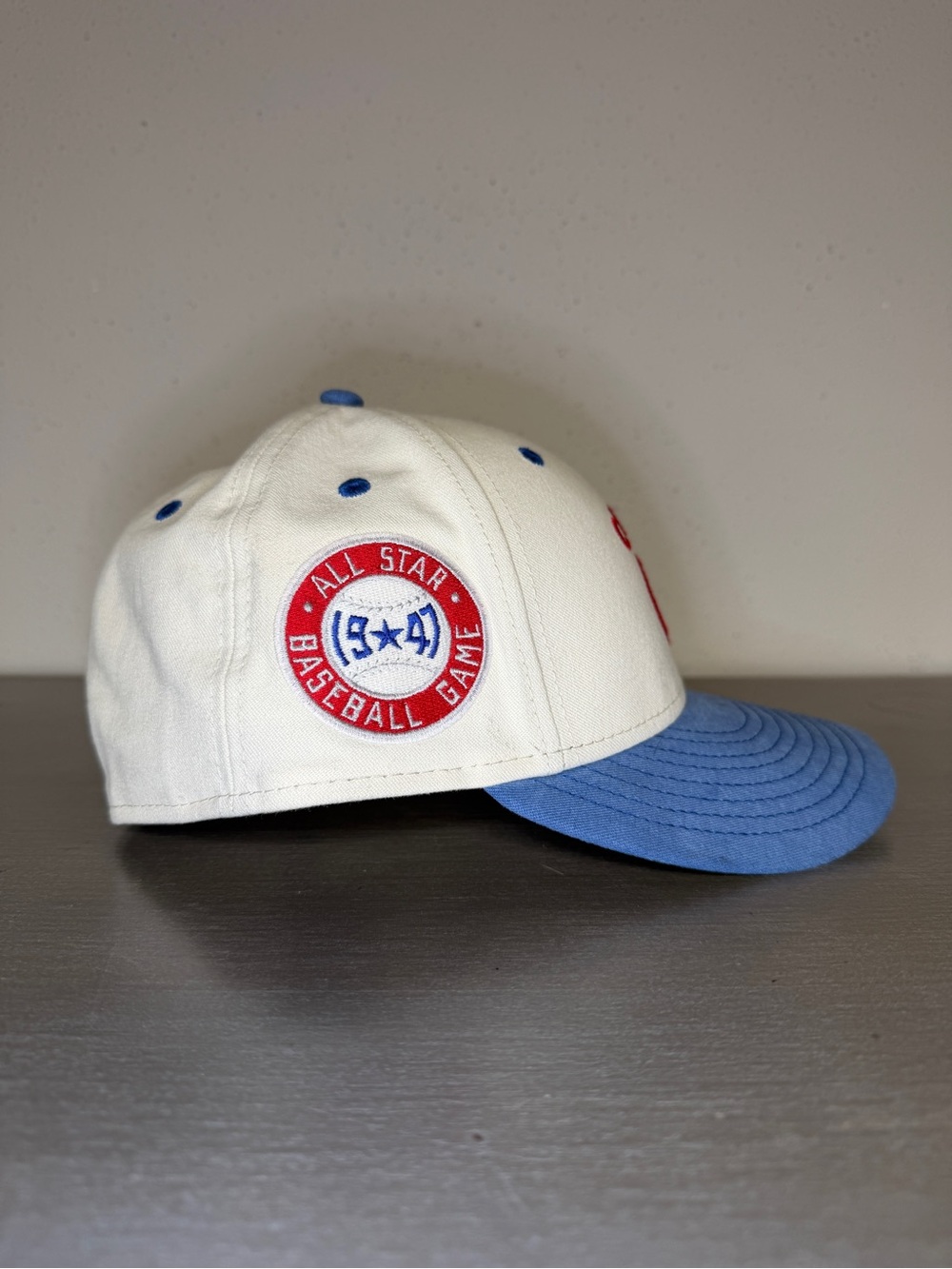 Chicago Cubs MLB 7 1/4 59Fifty New Era Hat Fitted White Cap All Star Patch - Picture 2 of 7